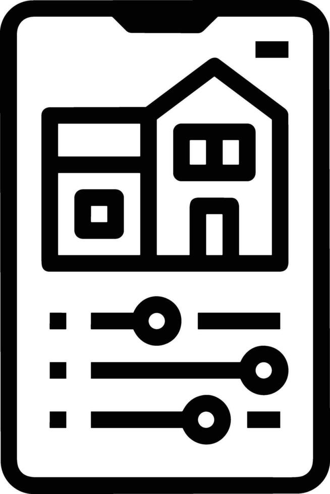 Home outline icon symbol vector image. Illustration of the house real estate graphic property design image