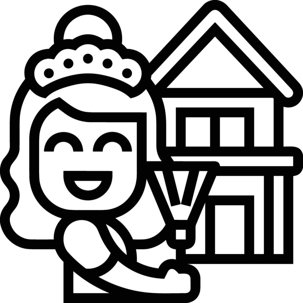 Home outline icon symbol vector image. Illustration of the house real estate graphic property design image