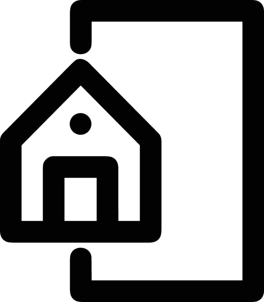 Home outline icon symbol vector image. Illustration of the house real estate graphic property design image