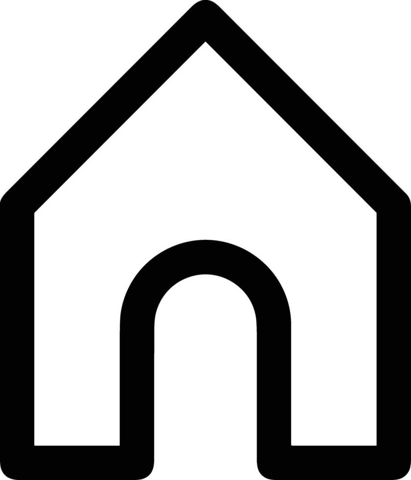 Home outline icon symbol vector image. Illustration of the house real estate graphic property design image