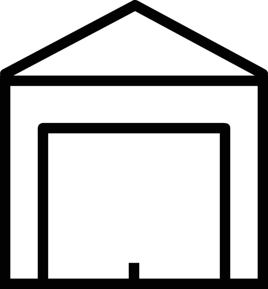 Home outline icon symbol vector image. Illustration of the house real estate graphic property design image
