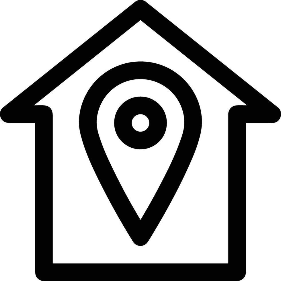 Home outline icon symbol vector image. Illustration of the house real estate graphic property design image