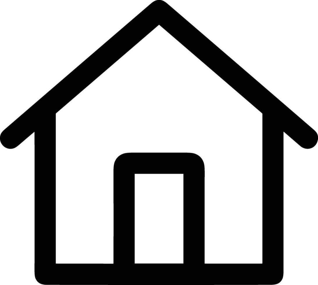 Home outline icon symbol vector image. Illustration of the house real estate graphic property design image