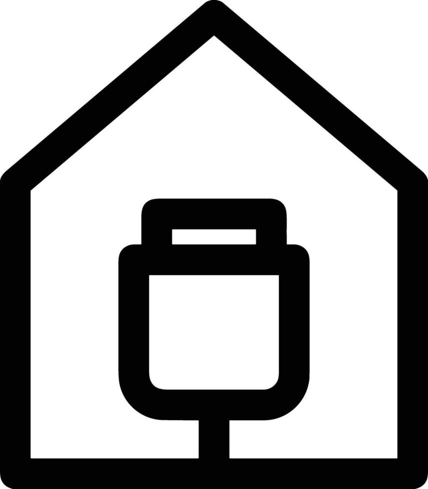 Home outline icon symbol vector image. Illustration of the house real estate graphic property design image