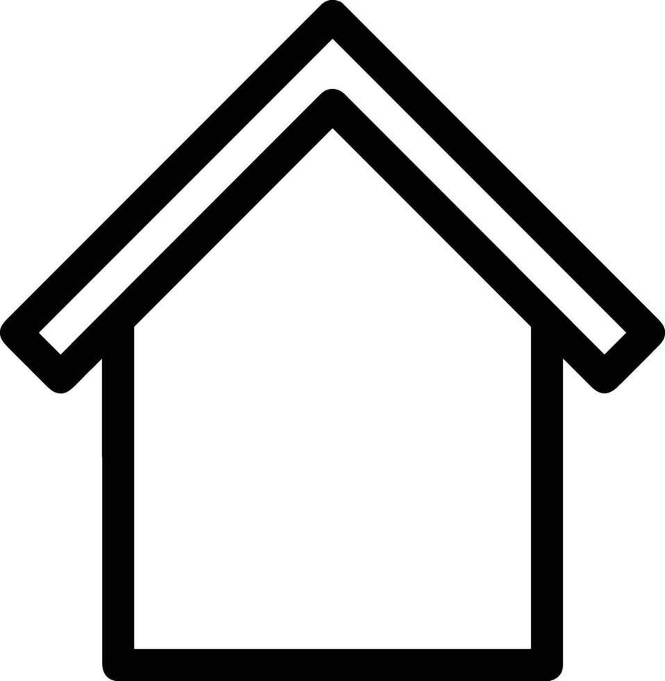 Home outline icon symbol vector image. Illustration of the house real estate graphic property design image