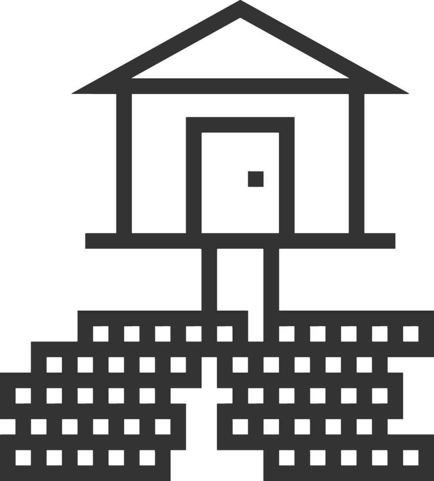 Home outline icon symbol vector image. Illustration of the house real estate graphic property design image