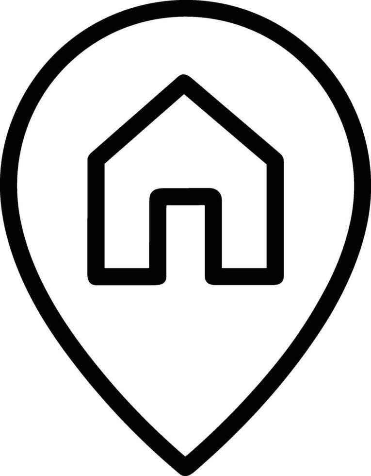 Home outline icon symbol vector image. Illustration of the house real estate graphic property design image