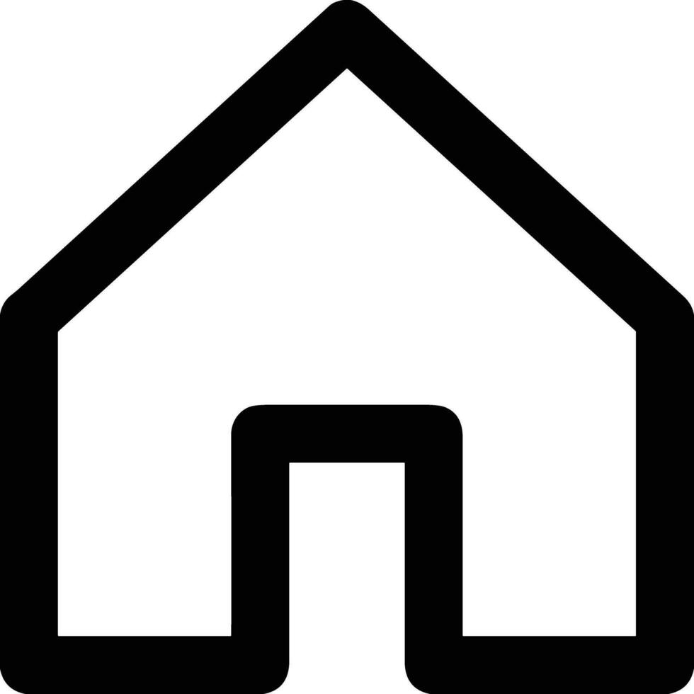 Home outline icon symbol vector image. Illustration of the house real estate graphic property design image