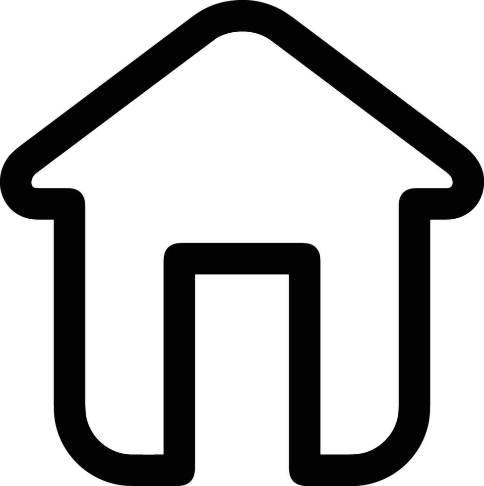 Home outline icon symbol vector image. Illustration of the house real estate graphic property design imagev