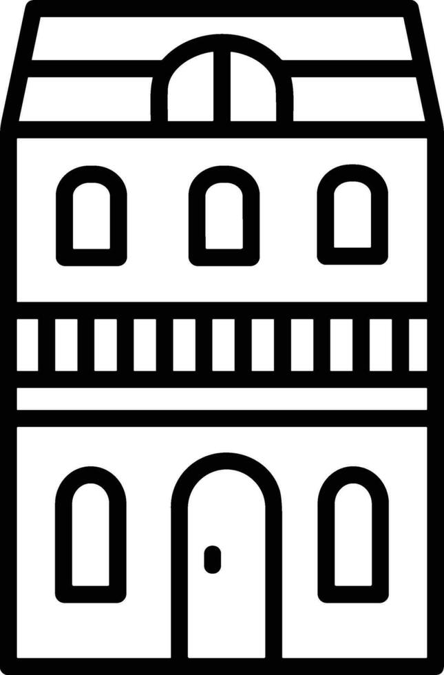 Home outline icon symbol vector image. Illustration of the house real estate graphic property design imagev
