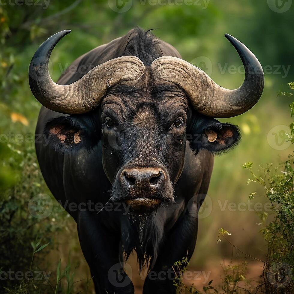 AI generated buffalo photo reality