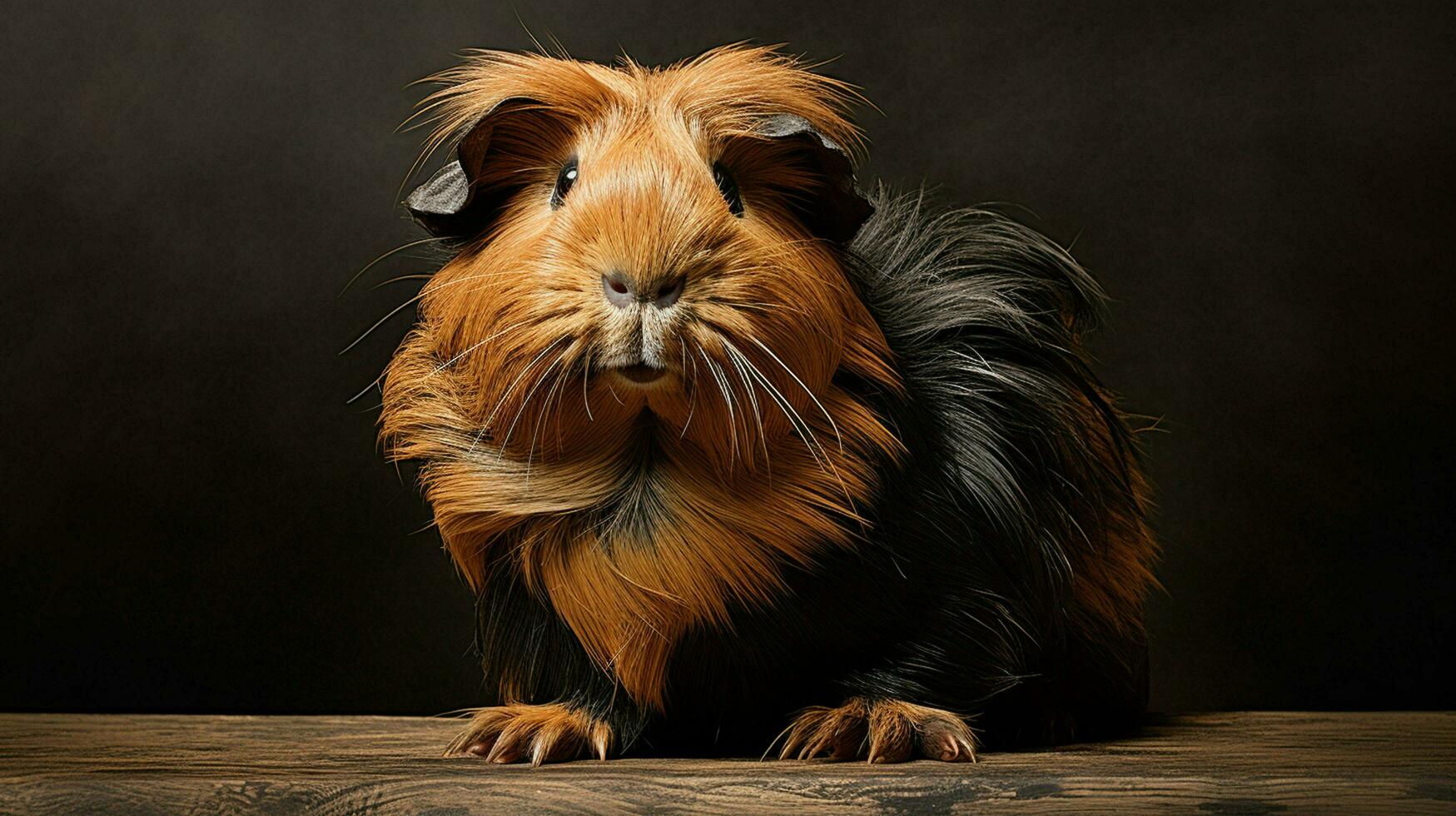 AI generated cute Abyssinian Guinea natura animal wallpaper background photo