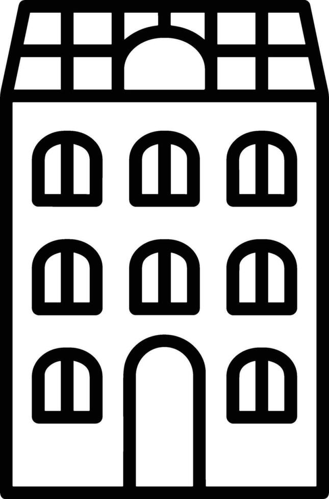 Home outline icon symbol vector image. Illustration of the house real estate graphic property design imagev