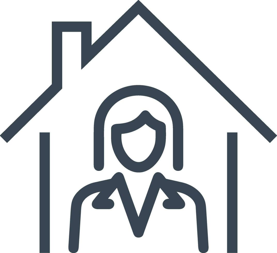 Home outline icon symbol vector image. Illustration of the house real estate graphic property design image