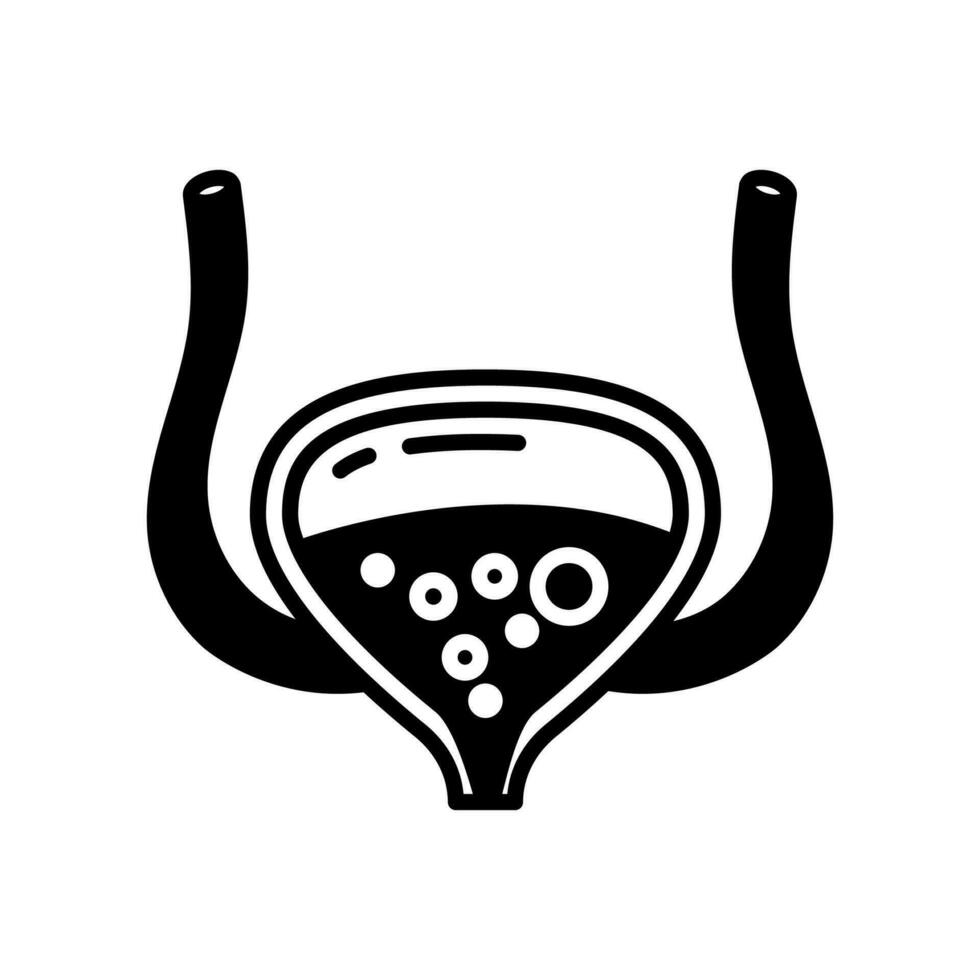 Bladder icon in vector. Logotype vector
