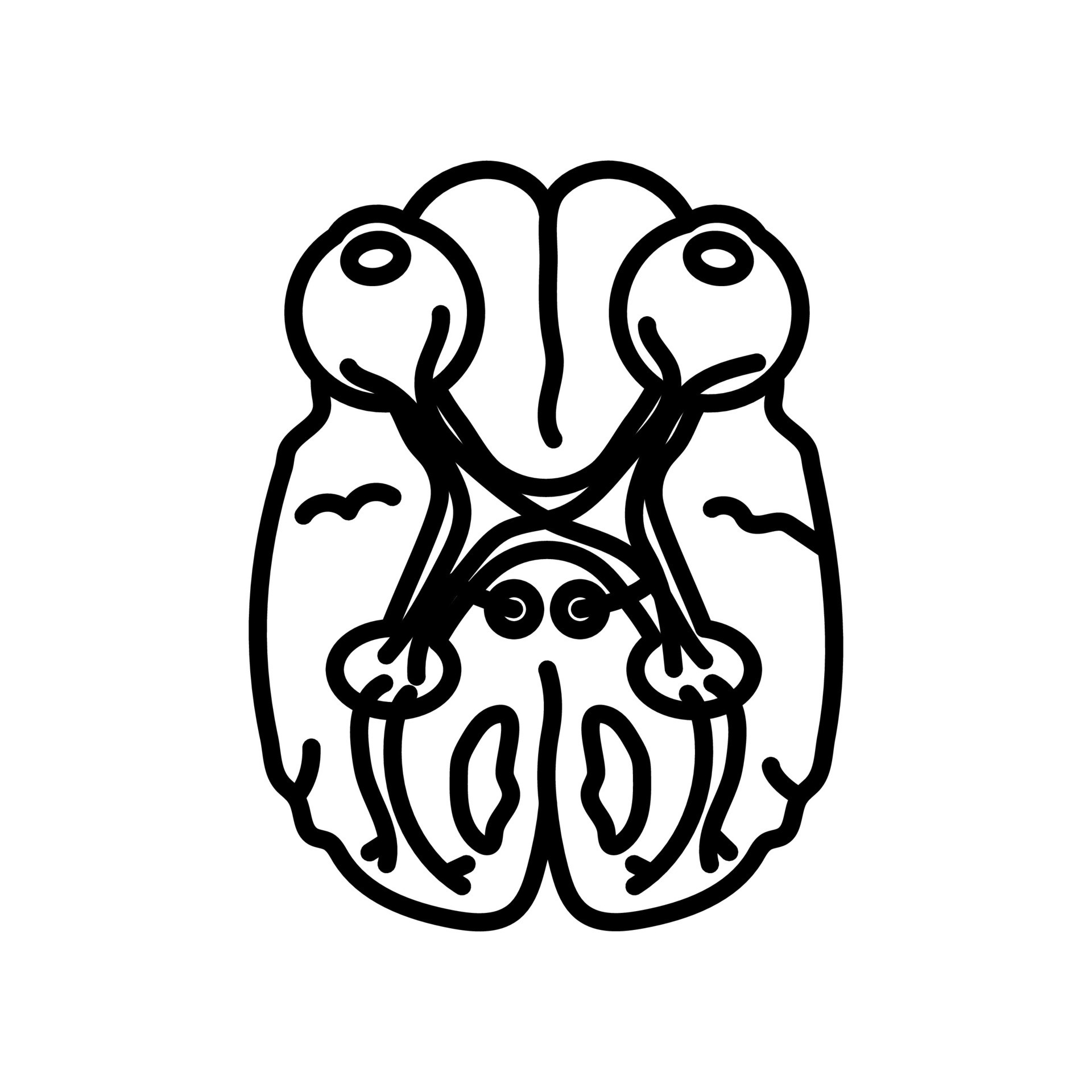 Optic Chiasm icon in vector. Logotype 35132285 Vector Art at Vecteezy