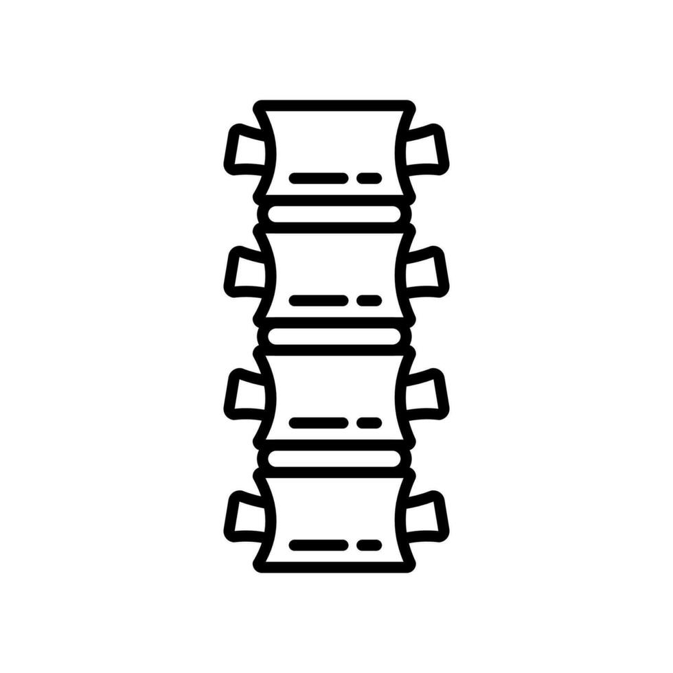 Spine icon in vector. Logotype vector