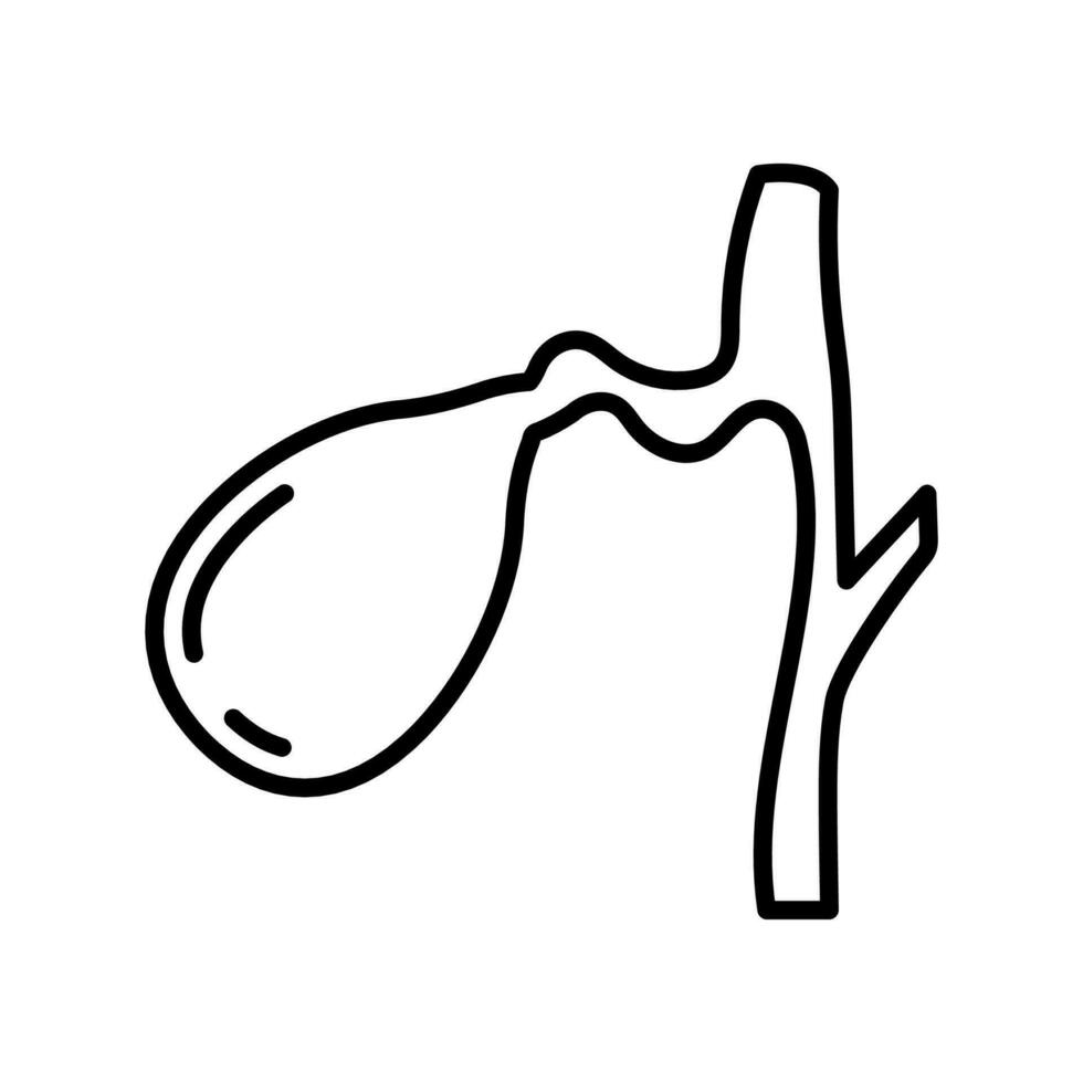Gallbladder icon in vector. Logotype vector