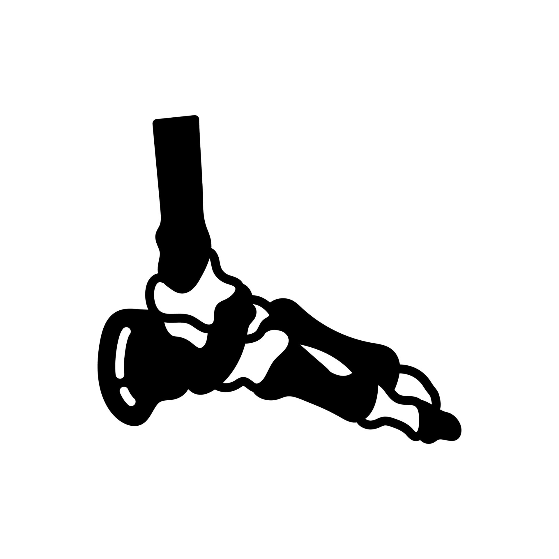 Feet Bone icon in vector. Logotype 35132344 Vector Art at Vecteezy