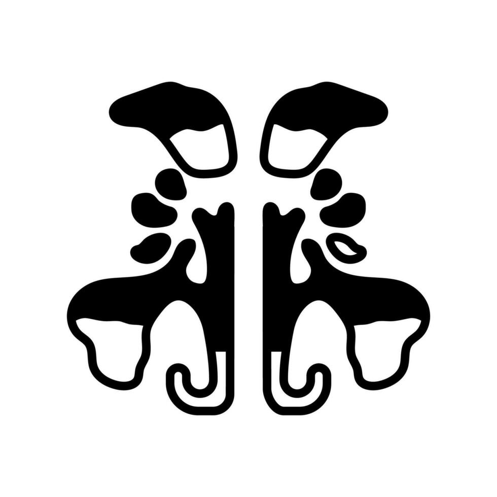 Sinuses icon in vector. Logotype vector