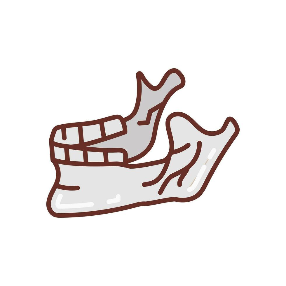 Jaw Bone icon in vector. Logotype vector