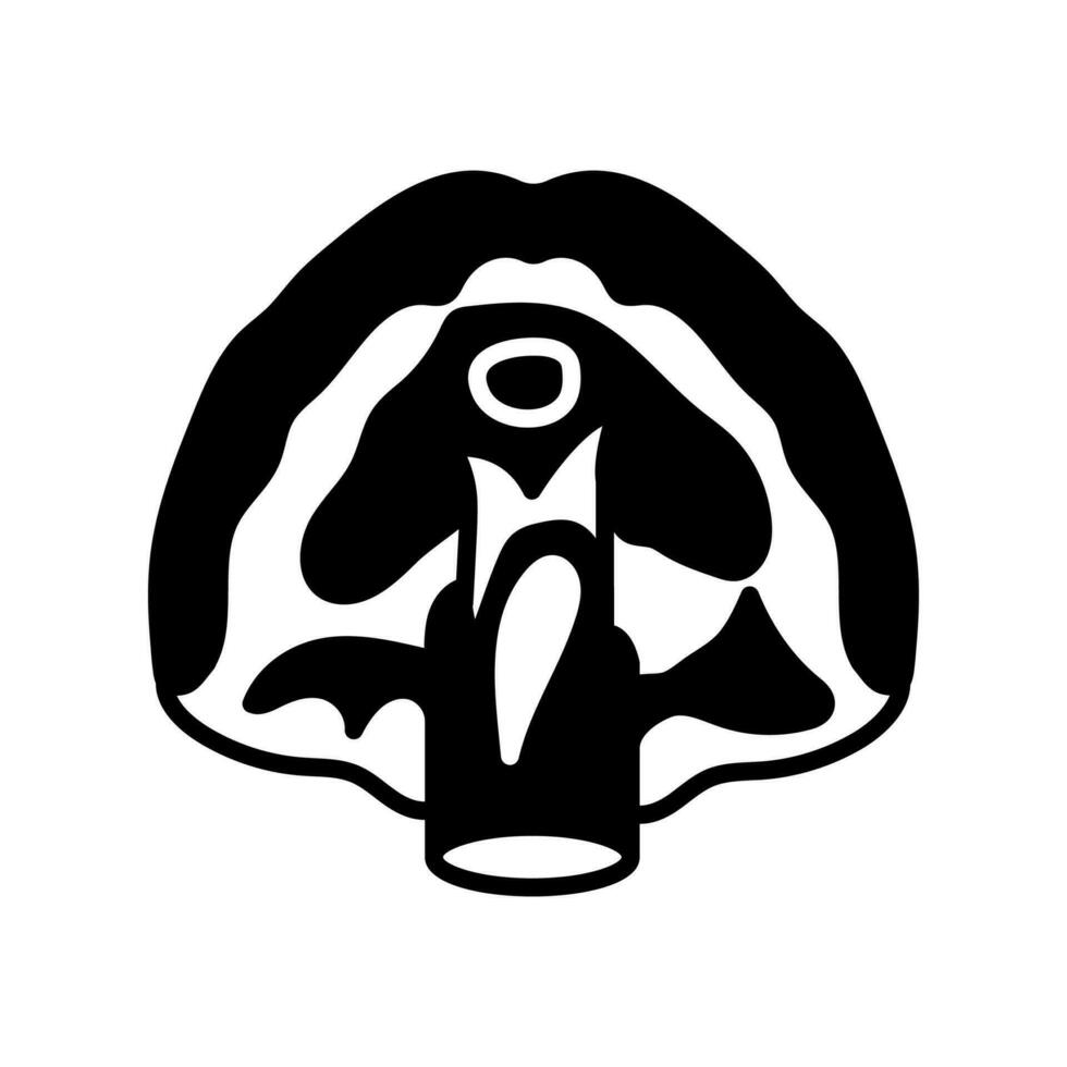 Diaphragmatic Muscle icon in vector. Logotype vector