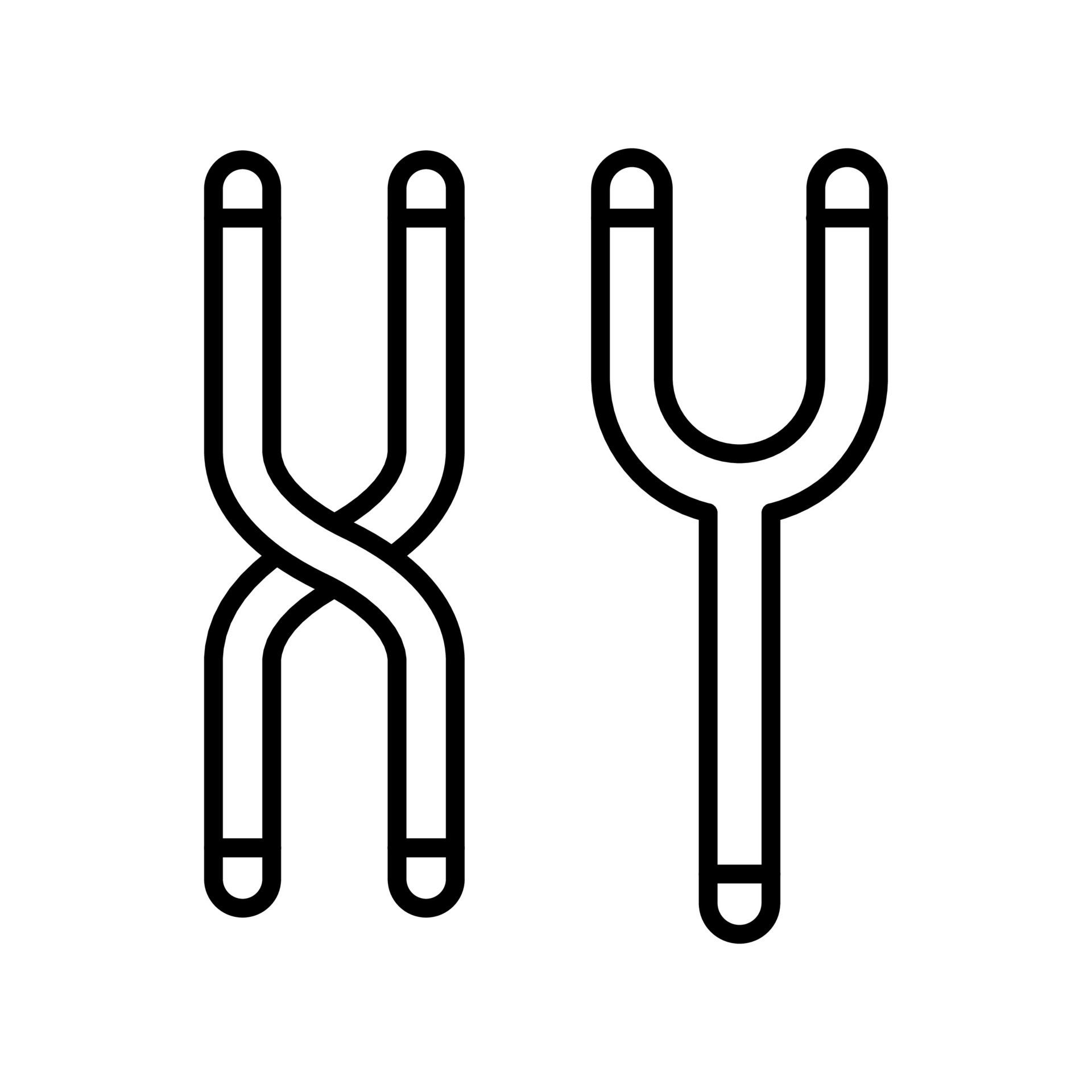 Chromosome icon in vector. Logotype 35132390 Vector Art at Vecteezy