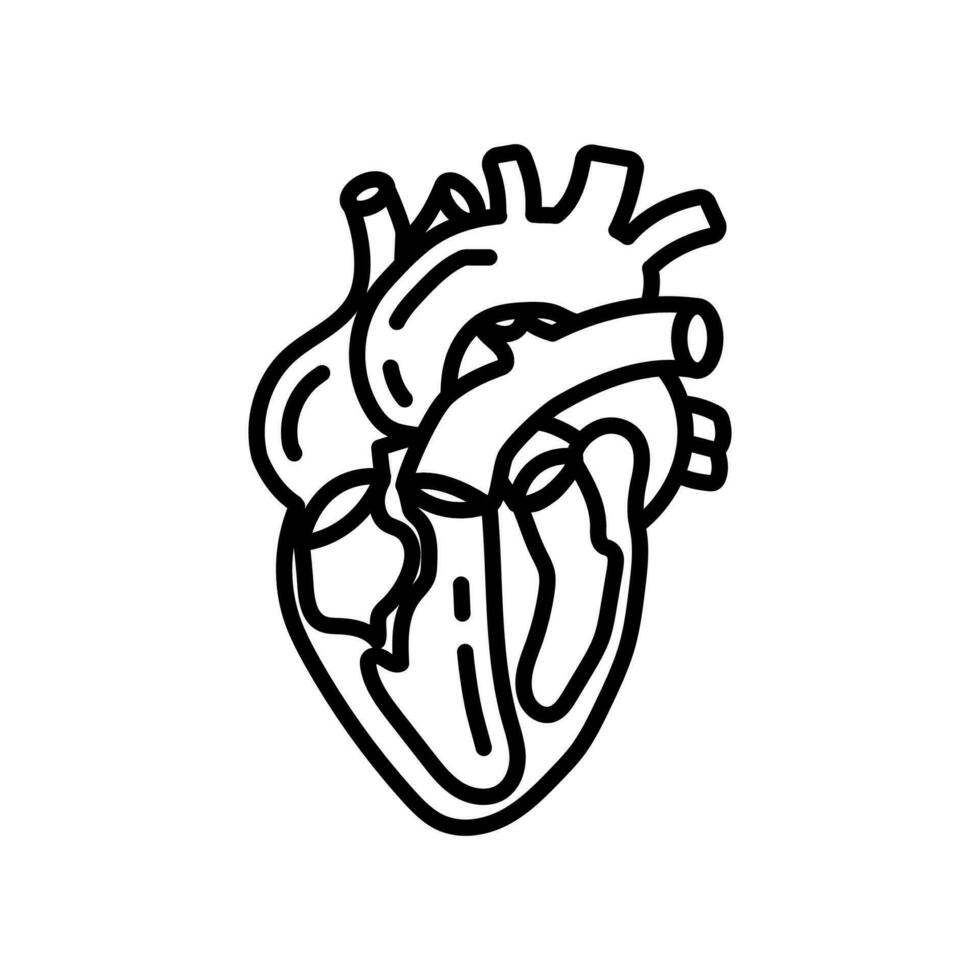 Heart Blood Circulation icon in vector. Logotype vector