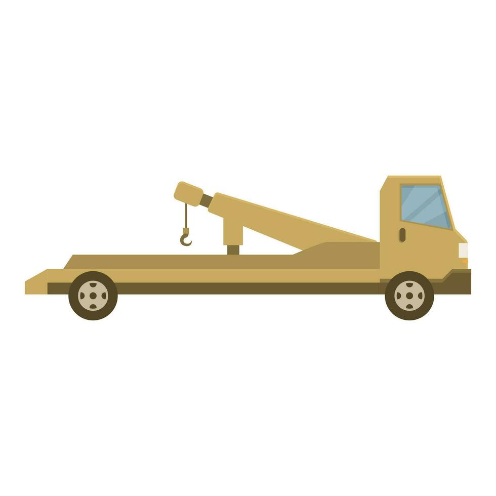 Vehicle tow truck icon cartoon vector. Hook assistance help vector