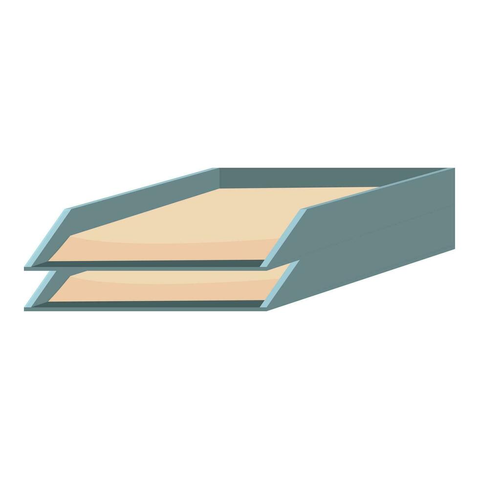 Rack paper tray icon cartoon vector. File equipment vector