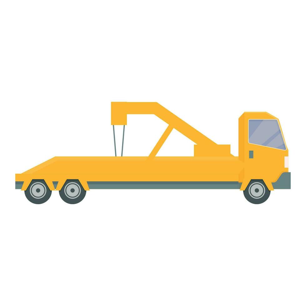 Road tow truck icon cartoon vector. Auto insurance damage vector