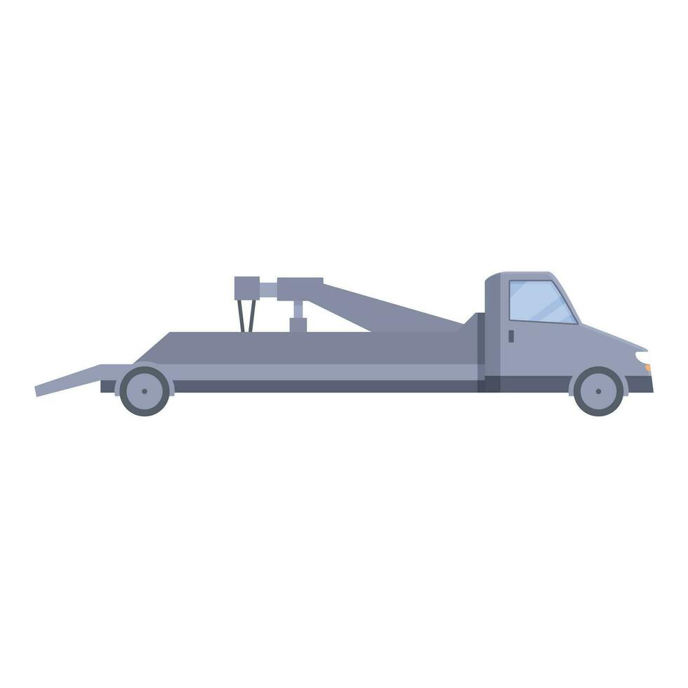 Tow truck icon cartoon vector. Hook pull vehicle vector