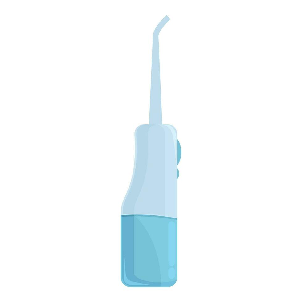 Electric teeth irrigator icon cartoon vector. Cleaner tech tooth vector