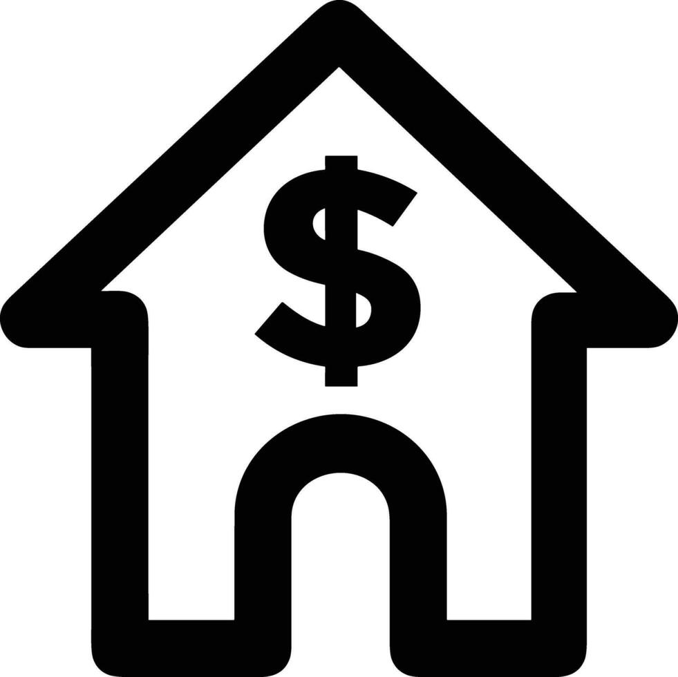 Home outline icon symbol vector image. Illustration of the house real estate graphic property design imagev