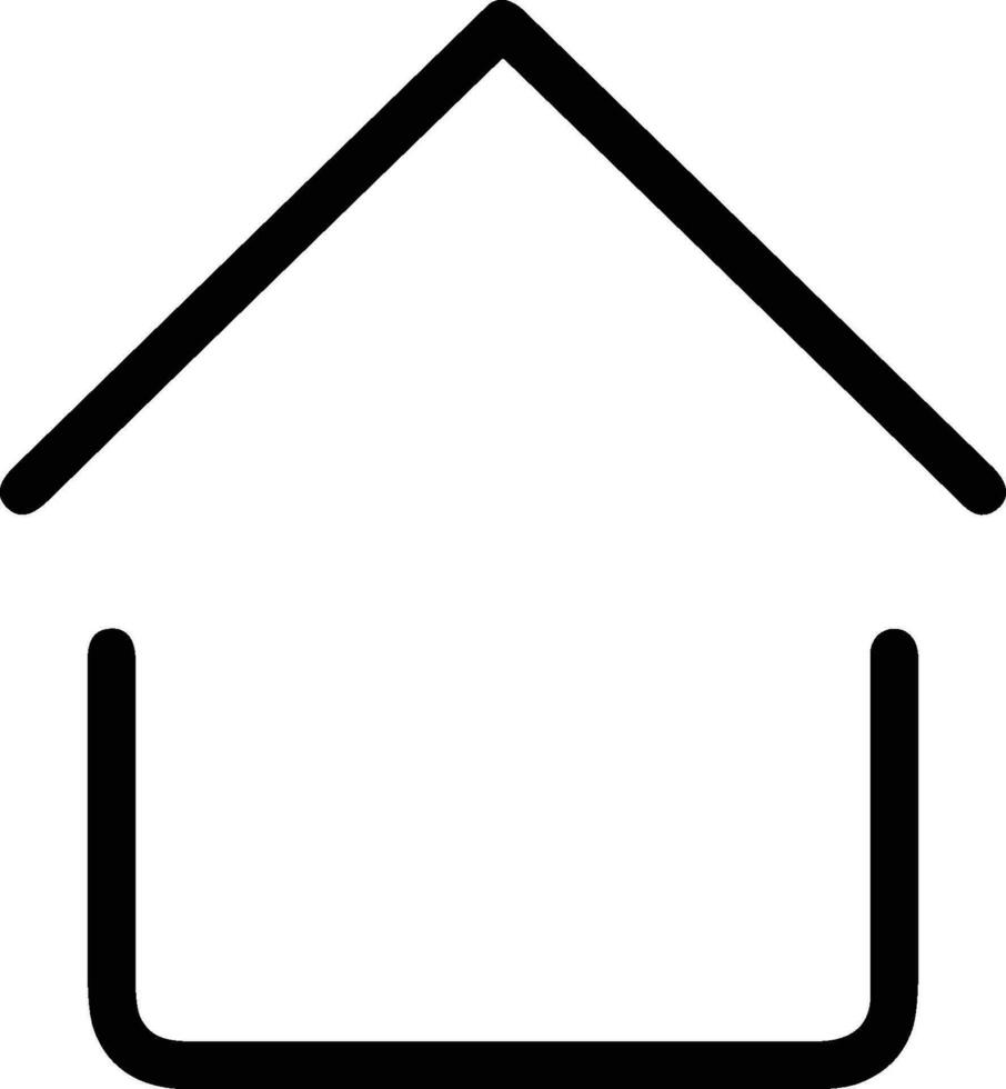 Home outline icon symbol vector image. Illustration of the house real estate graphic property design image