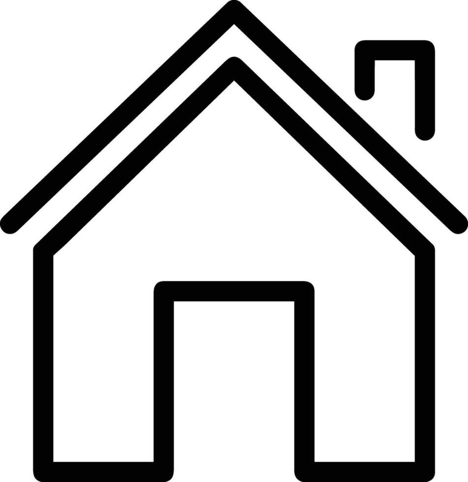 Home outline icon symbol vector image. Illustration of the house real estate graphic property design imagev