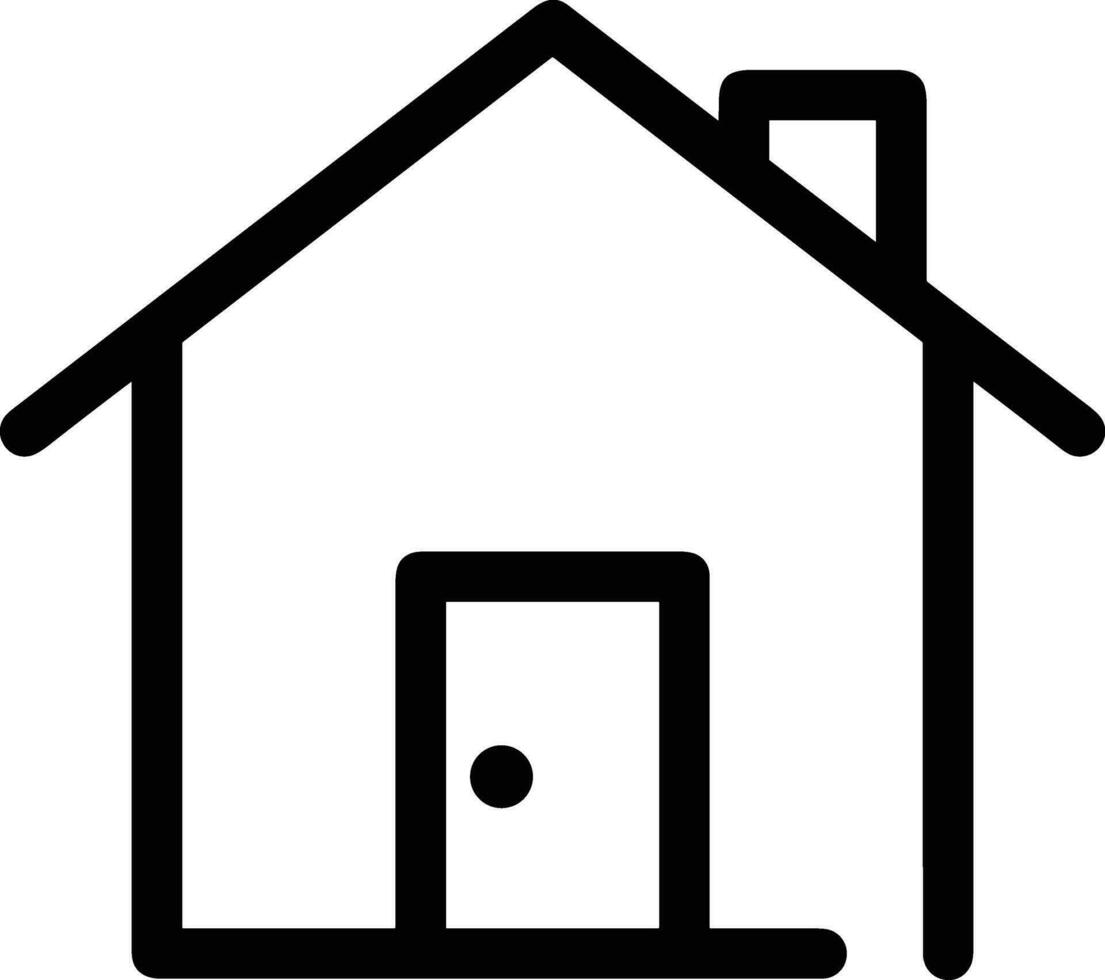 Home outline icon symbol vector image. Illustration of the house real estate graphic property design imagev