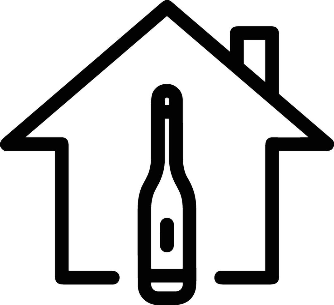 Home outline icon symbol vector image. Illustration of the house real estate graphic property design imagev