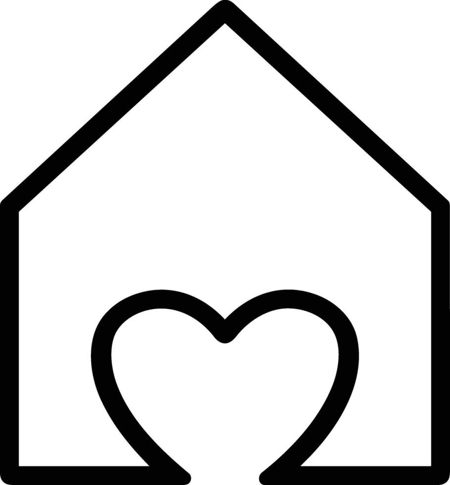 Home outline icon symbol vector image. Illustration of the house real estate graphic property design imagev