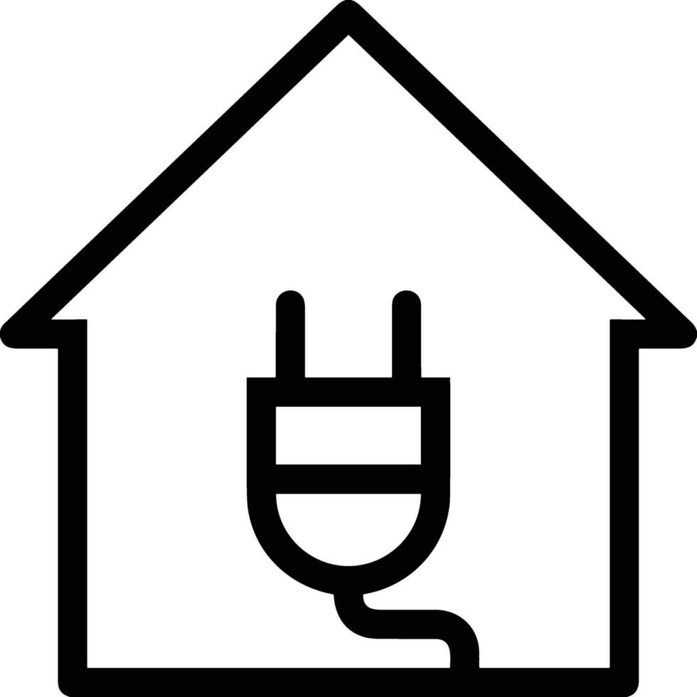 Home outline icon symbol vector image. Illustration of the house real estate graphic property design image