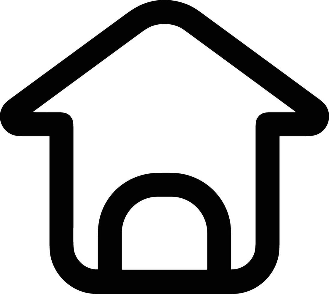 Home outline icon symbol vector image. Illustration of the house real estate graphic property design image