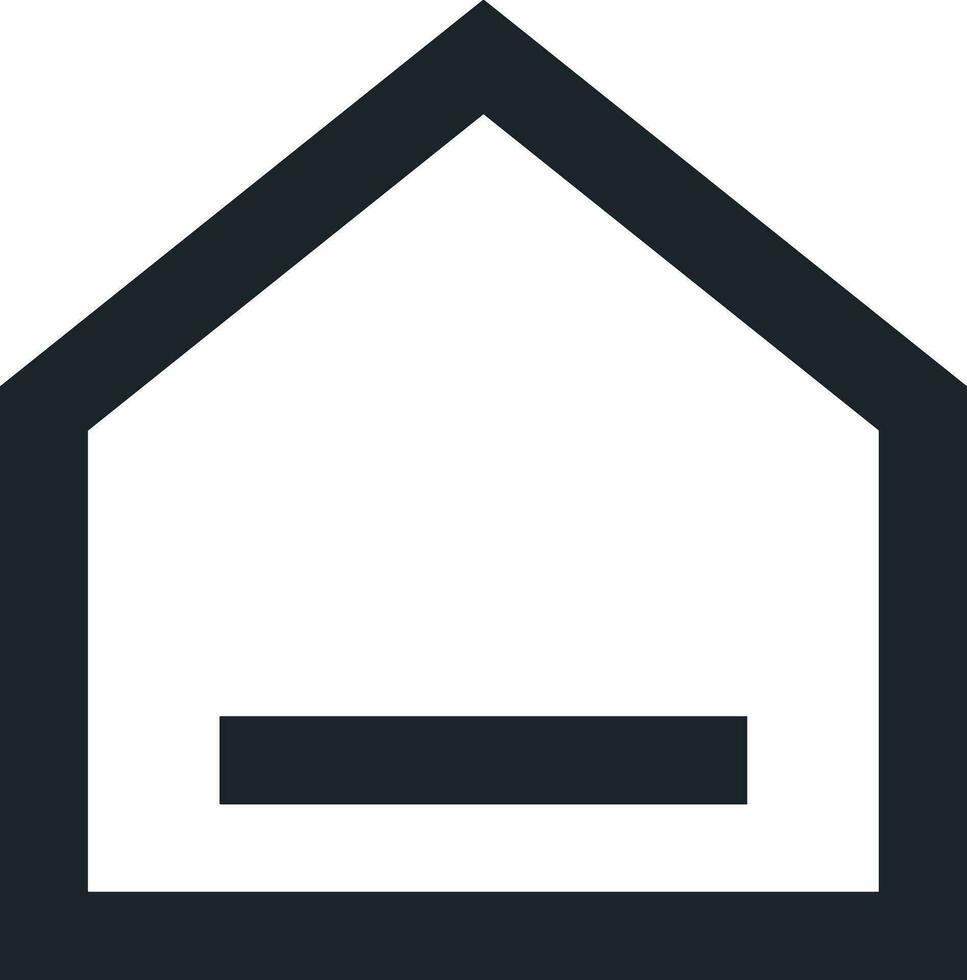 Home outline icon symbol vector image. Illustration of the house real estate graphic property design image