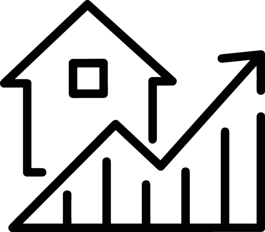 Home outline icon symbol vector image. Illustration of the house real estate graphic property design image