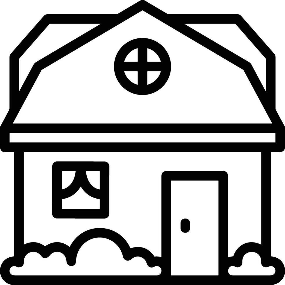 Home outline icon symbol vector image. Illustration of the house real estate graphic property design image