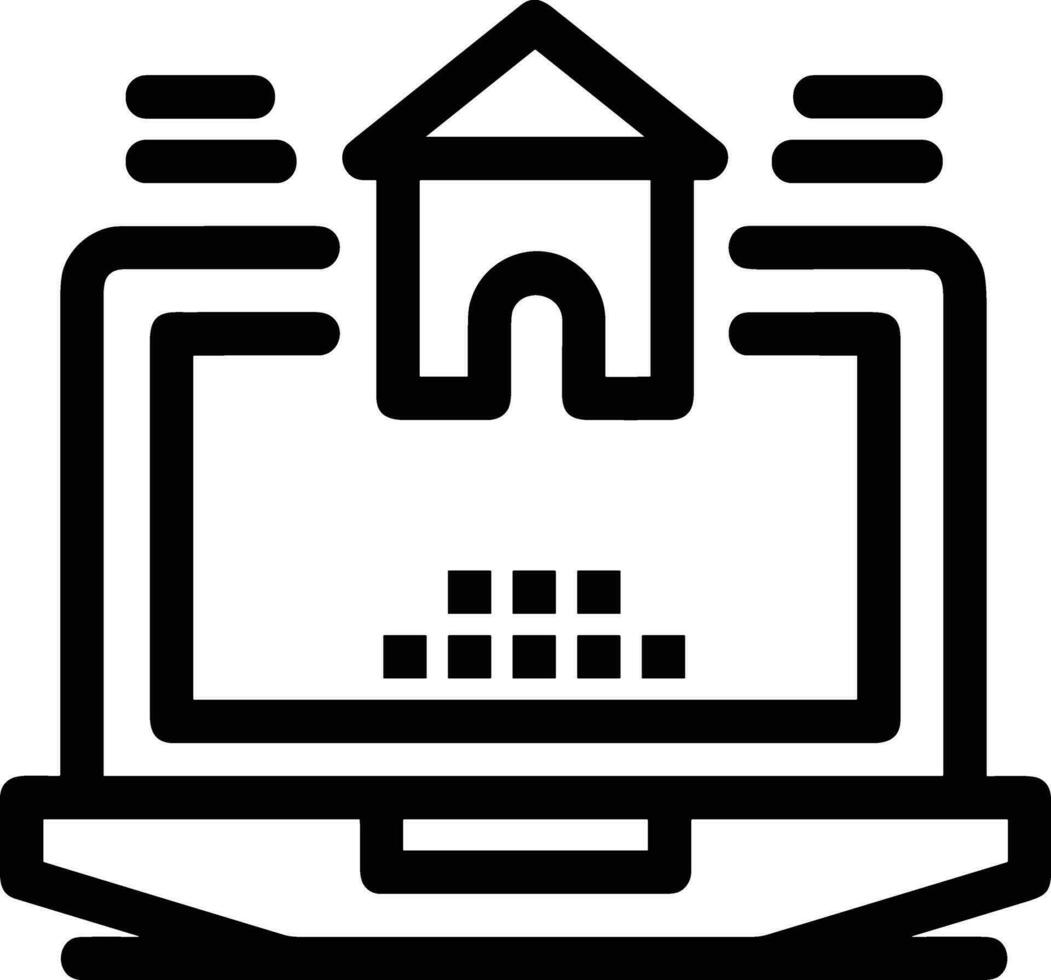 Home outline icon symbol vector image. Illustration of the house real estate graphic property design imagev