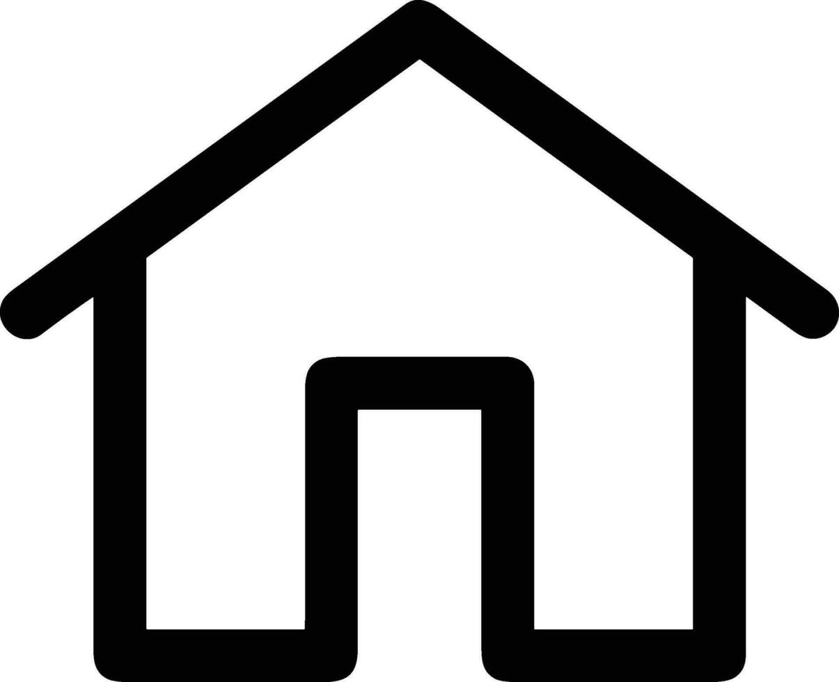 Home outline icon symbol vector image. Illustration of the house real estate graphic property design imagev