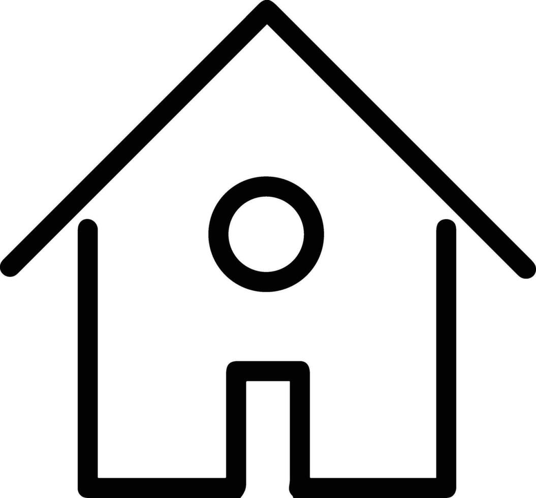Home outline icon symbol vector image. Illustration of the house real estate graphic property design imagev