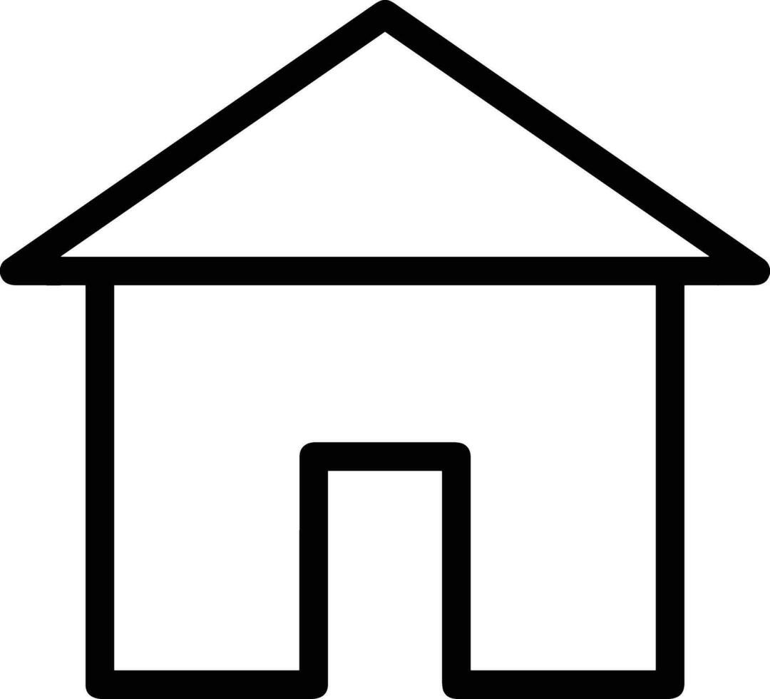 Home outline icon symbol vector image. Illustration of the house real estate graphic property design image