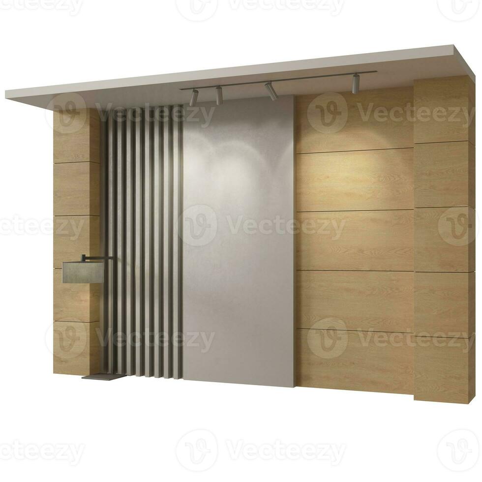 3d rendering of modern wall panel, High-quality 3d rendering photo