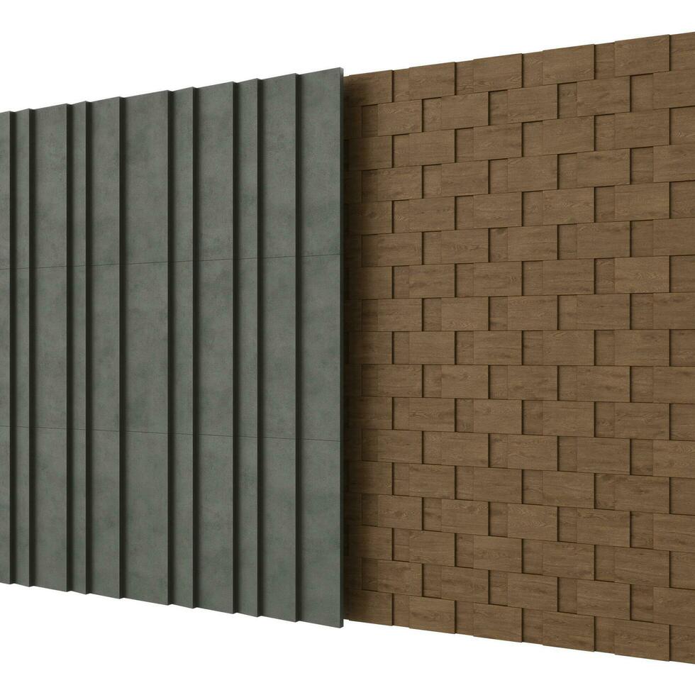 3d rendering of modern wall panel, High-quality 3d rendering photo